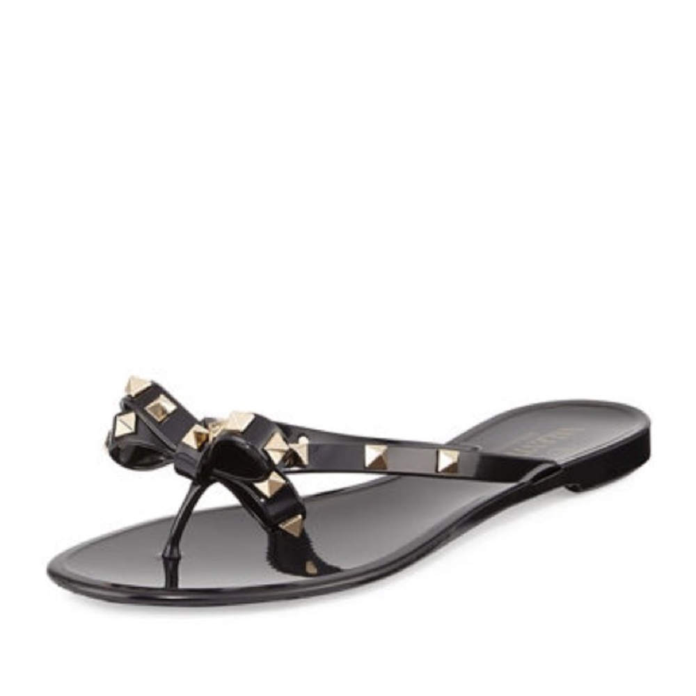 Valentino 'Rockstud' Flip Flop Right Foot